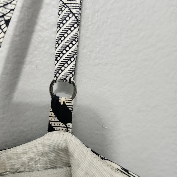 Trina turk women's mini dress size 8 floral black and white( FLAW ) - Picture 11 of 13